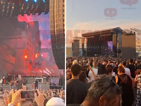 Легендарните Guns N Roses напълниха националния стадион, шоуто започна