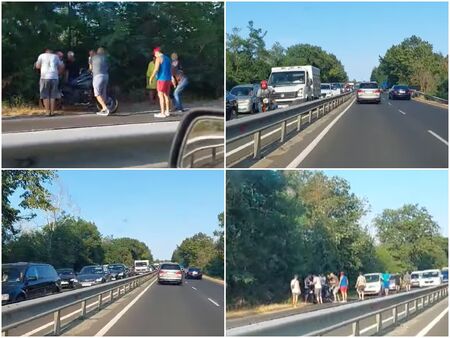 Страшно задръстване на пътя Бургас-Созопол