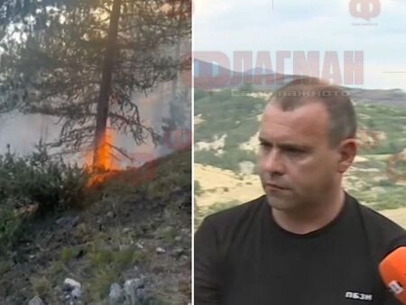 Евакуираха пожарникари заради високите пламъци в Пирин