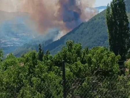 Голям пожар край Кърджали