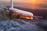 Двигател на пътнически самолет се запали малко след излитане