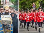 Гвардейски отряд посреща в Бургас Свещения Пояс на Божията Майка