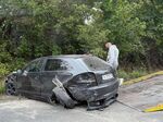 Ауди е размазано след катастрофа на пътя Бургас-Варна