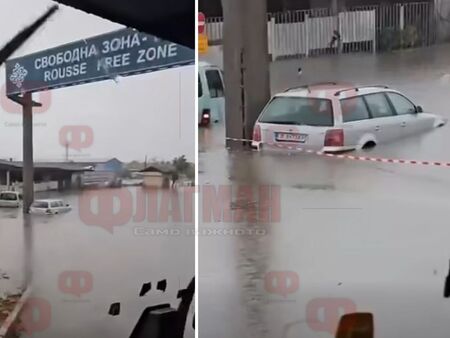 „Барбара“ потопи и Русе, а край морето вятърът се засилва