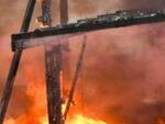 Горя къща в Бургаска област