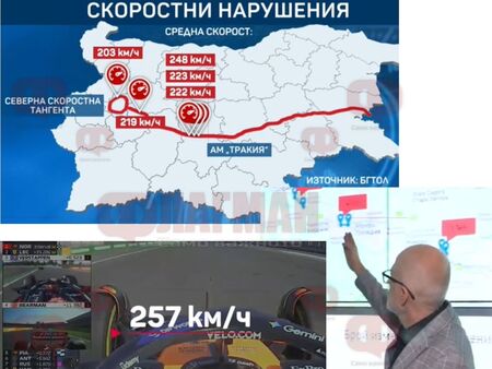 Рекорд на магистрала „Тракия“, шофьор кара като победителя във Формула 1 Ландо Норис