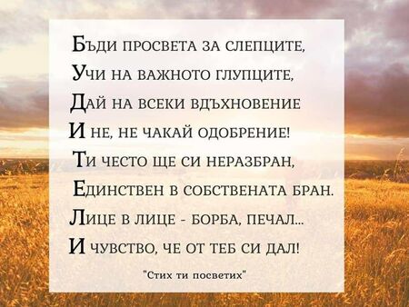 Търсете светлината сред сенките