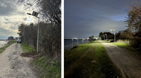 Община Несебър постави соларно осветление по крайбрежната алея Равда-Несебър