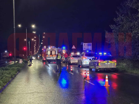 Шофьорът е загубил контрол заради високата скорост и мократа настилка