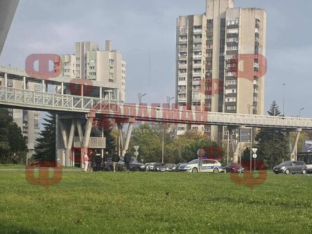 БМВ засече градски автобус на кръговото на „Мираж“ (ВИДЕО)