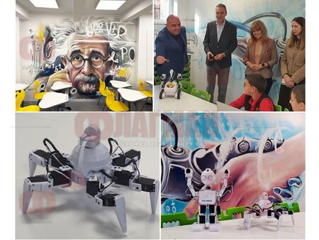 Хуманоиден робот и марсоходи в новия STEM център в ОУ „Любен Каравелов“