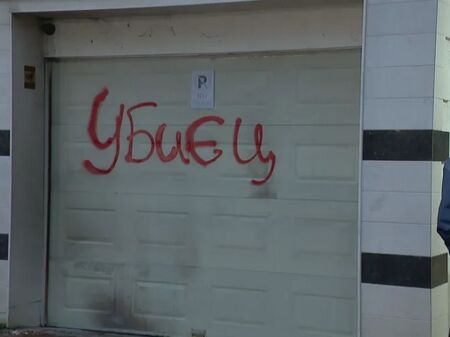 С надпис "Убиец" осъмна гаражната врата на мъжа, сгазил куче в София