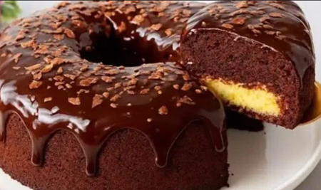 От всичко по една супена лъжица и правя райски вкусния домашен десерт "Вулкан"