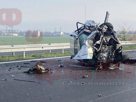 Извънредно! Тежка катастрофа на магистрала „Тракия“, има загинали