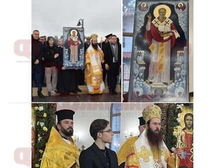 18-годишен от Сливен нарисува иконата, която поведе литийното шествие в Бургас