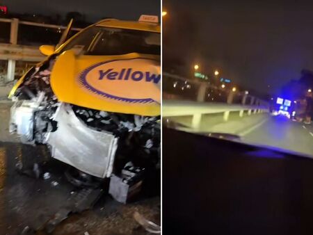 Катастрофа между BMW и такси блокира булевард в София