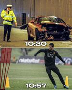 Кристиано Роналдо и разбитото Ferrari - инцидентът, който може да промени всичко