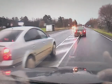 Участъкът в който се извършва опасната маневра преди 4 месеца