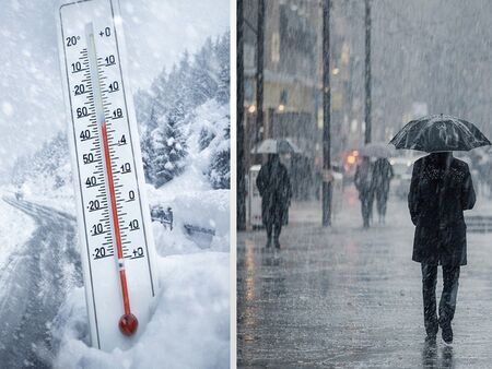 Валежи от дъжд и сняг в средата на предстоящата седмица