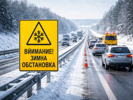 Сняг, студ и ремонти по АМ "Тракия", "Хемус" и "Струма" - зимна обстановка в цялата страна