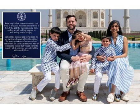 За първи път действаща втора дама ще роди по време на мандата си