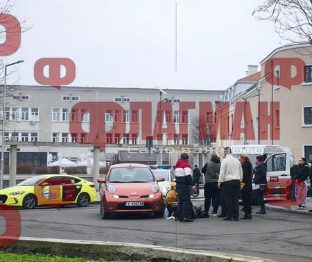 Извънредно! Ямболски Нисан помете възрастна жена в центъра на Бургас