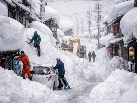 Над 4 метра сняг в Япония: десетки загинали при бедствието