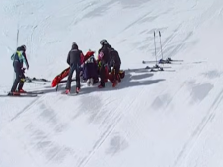 Ледената кралица Линдзи Вон с ужасяващо падане на Олимпиадата (ВИДЕО)