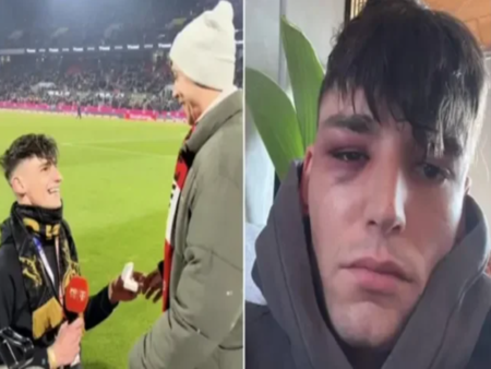 Пребиха съдията, предложил брак на приятеля си на стадиона