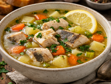 Класическа рецепта за домашна рибена чорба с наситен аромат