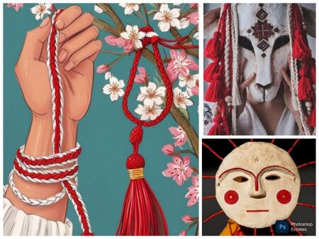 Древната традиция за сплитането на бялата и червената нишка