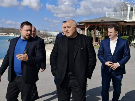 Лидерът на ГЕРБ Бойко Борисов който днес е на обиколка