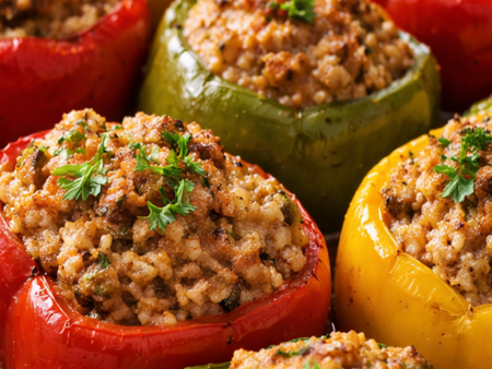 Пълнени чушки с кайма и ориз - домашна рецепта стъпка по стъпка