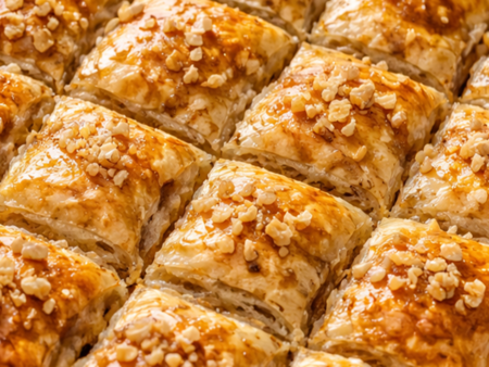 Лесна баклава за начинаещи готвачи - рецепта с готови кори стъпка по стъпка