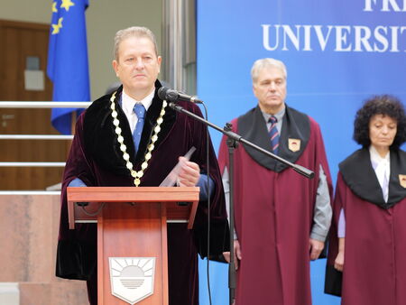 Ректорът проф. Милен Балтов поема нов мандат в БСУ с мисия за международно обучение, технологиите и студентския растеж