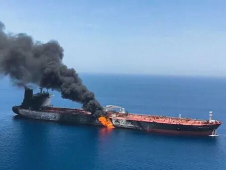 Гръцки петролен танкер е ударен от в Черно море