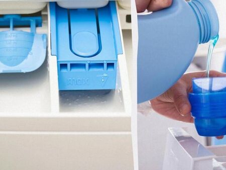 Чак сега разбрах, че малкият син капак в пералнята крие функция, която спестява препарат и пари