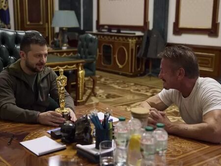 Истински приятел: Шон Пен пожертва Оскарите, заради среща със Зеленски