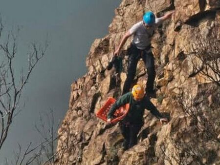 Опасна операция: Спасяват бедстващи овце в 300-метрова бездна край Кърджали