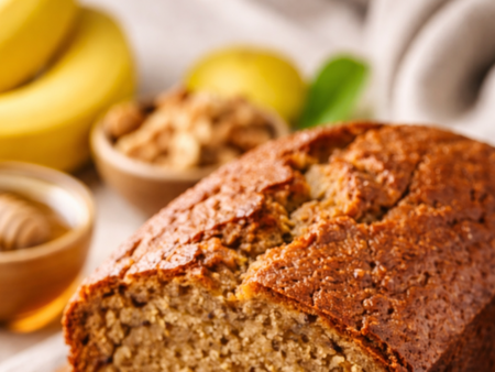 Лесна и бърза рецепта за здравословен бананов хляб