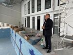 Чрез новия басейн ще се стимулира активният живот на младите, каза кметът Николай Димитров, който направи инспекция на строителните дейности