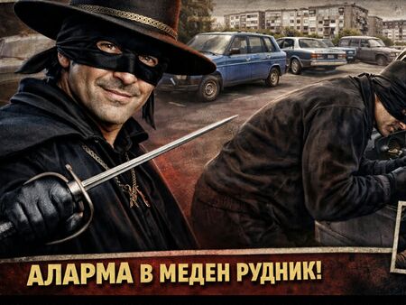 Зоро, без маска, посегна на сиромах в "Меден рудник"