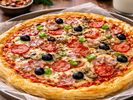 Мързелива пица с готови кори - лесна рецепта