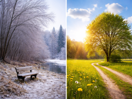 Температурни разлики от 34 градуса