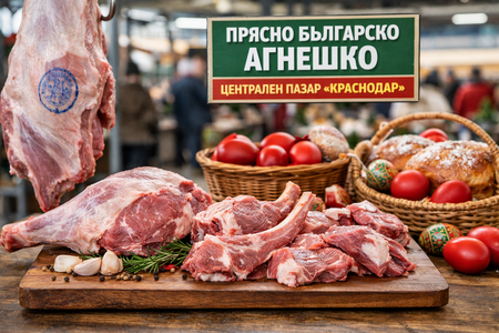 Расте търсенето на прясно агнешко на Централен пазар „Краснодар“ с наближаването на Великден