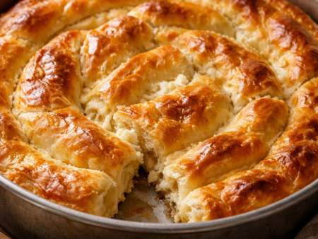 Баница със сирене стъпка по стъпка