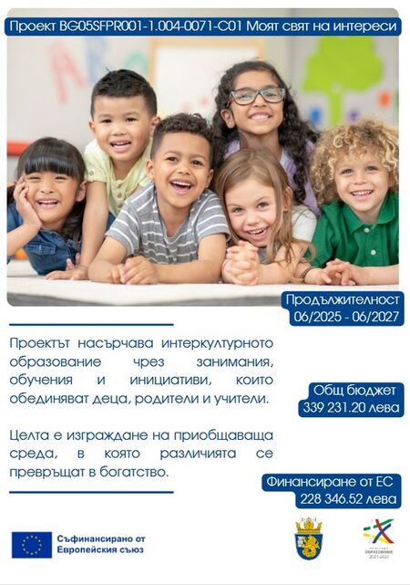 „Моят свят на интереси“ събира деца и родители от Бургас и Средец в приобщаваща среда