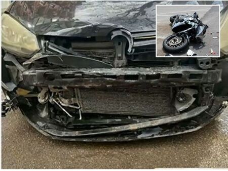 Моторист без номера катастрофира във Варна и напусна мястото на удара