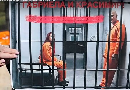 Протест пред съда по време на делото срещу насилниците на животни