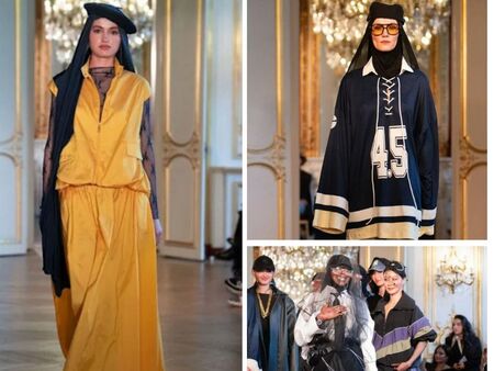 Бурка с барета: Скромната мода превзе Париж с хиджаби, флорални рокли и стрийтуеър